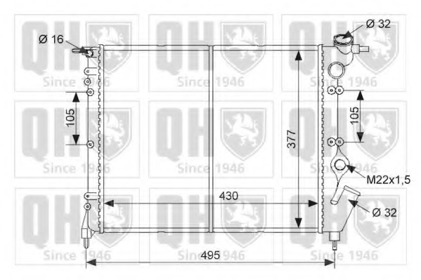 Radiator racire motor