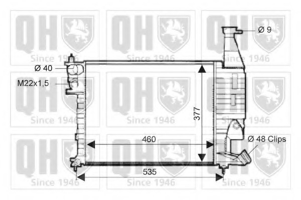 Radiator racire motor