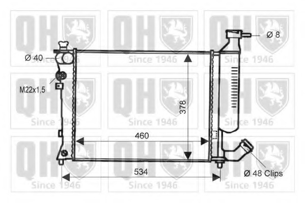 Radiator racire motor