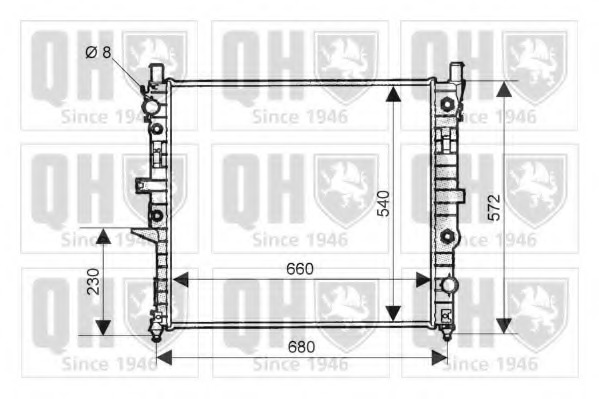 Radiator racire motor