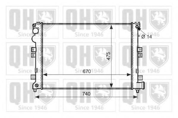 Radiator racire motor