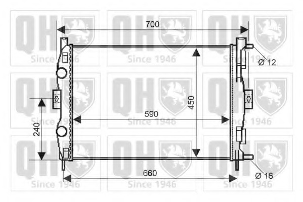 Radiator racire motor