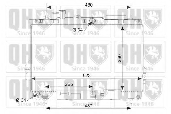 Radiator racire motor