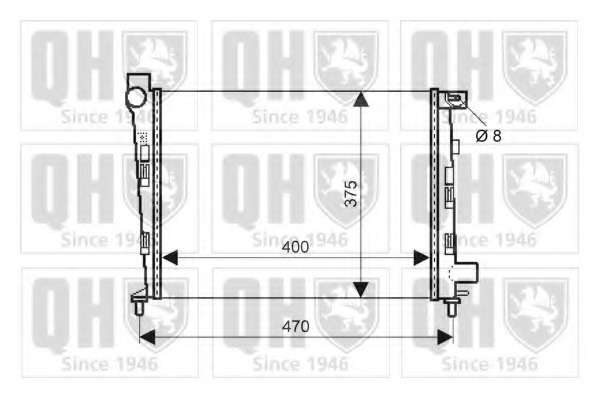 Radiator racire motor