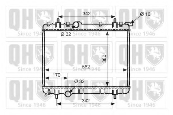 Radiator racire motor