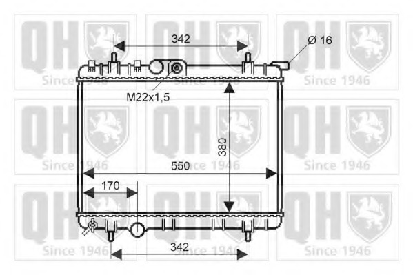 Radiator racire motor