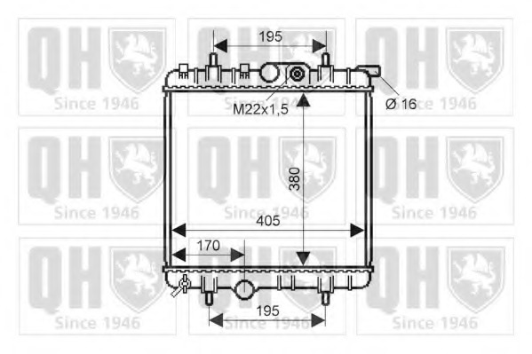 Radiator racire motor