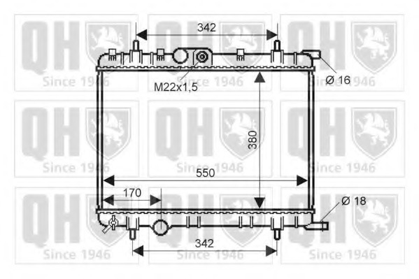 Radiator racire motor