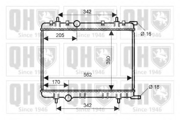 Radiator racire motor