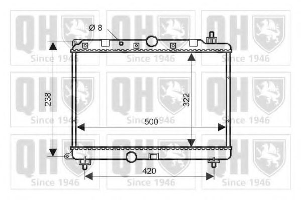 Radiator racire motor