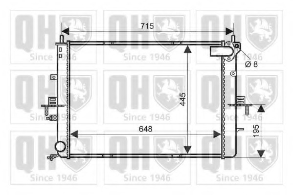 Radiator racire motor