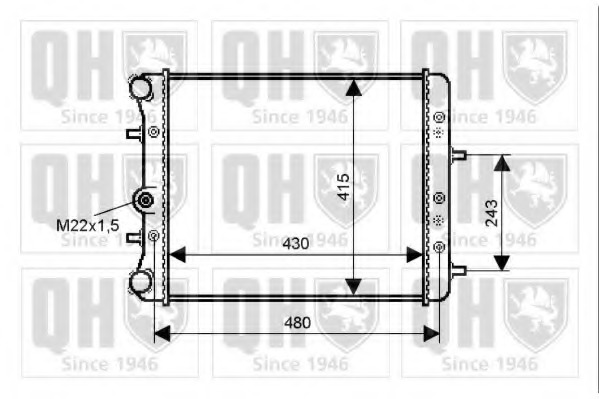 Radiator racire motor