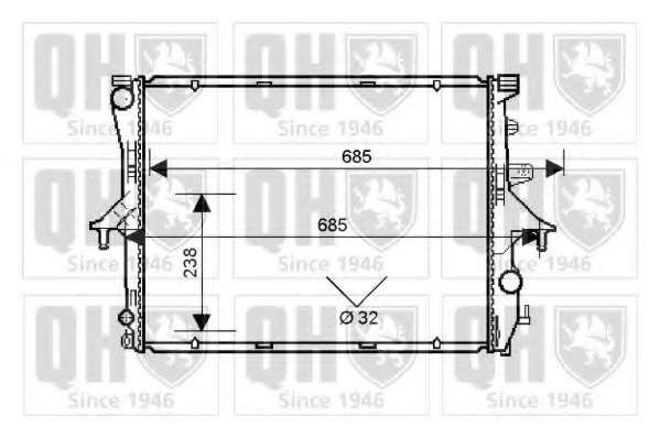 Radiator racire motor