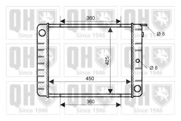 Radiator racire motor