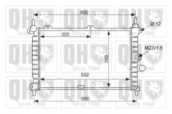 Radiator racire motor