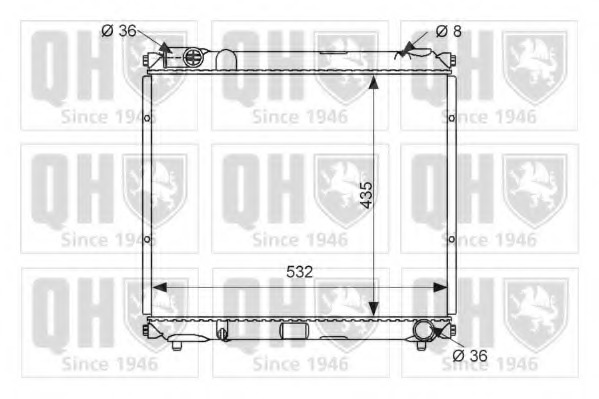 Radiator racire motor