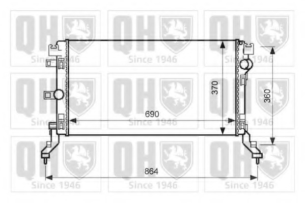 Radiator racire motor