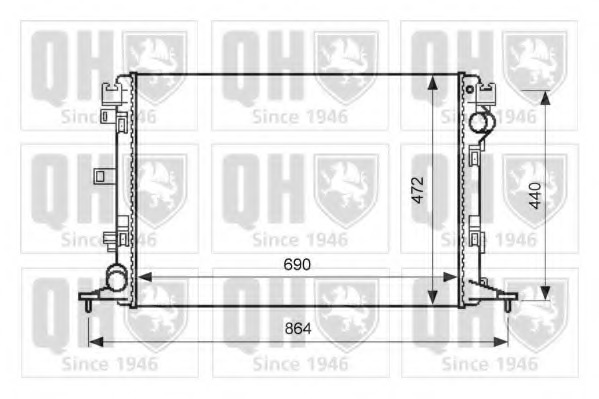 Radiator racire motor