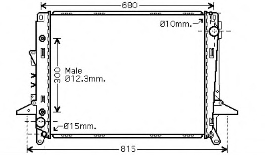 Radiator racire motor