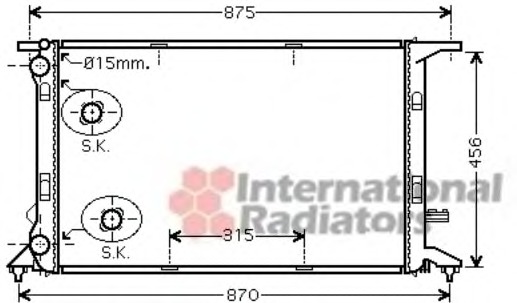 Radiator racire motor