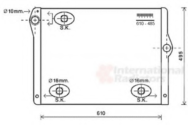 Radiator racire motor