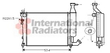 Radiator racire motor