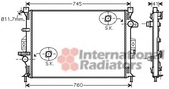 Radiator racire motor