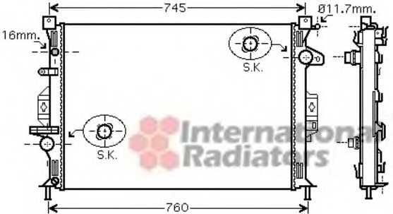 Radiator racire motor