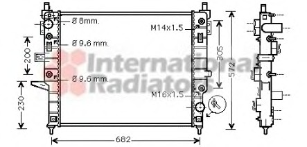 Radiator racire motor