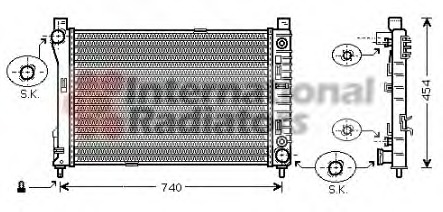 Radiator racire motor