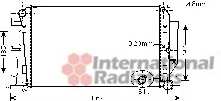 Radiator racire motor