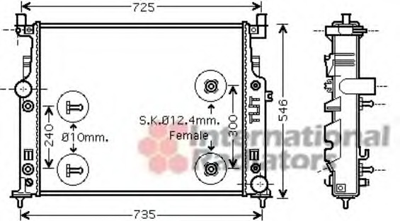 Radiator racire motor