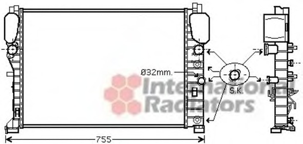 Radiator racire motor