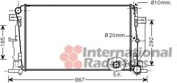 Radiator racire motor