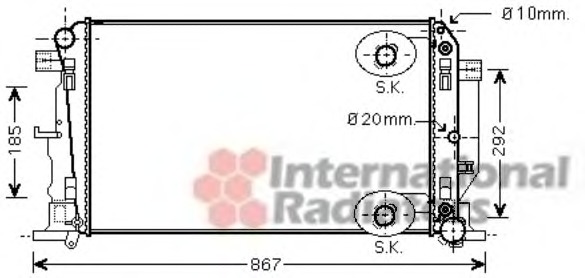 Radiator racire motor