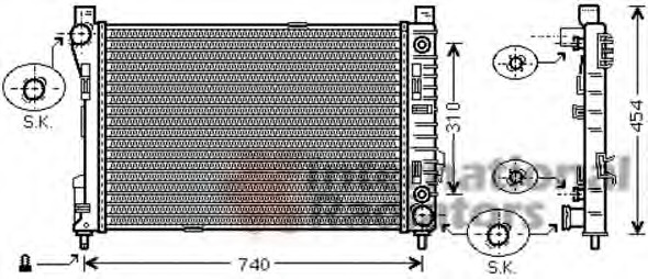 Radiator racire motor