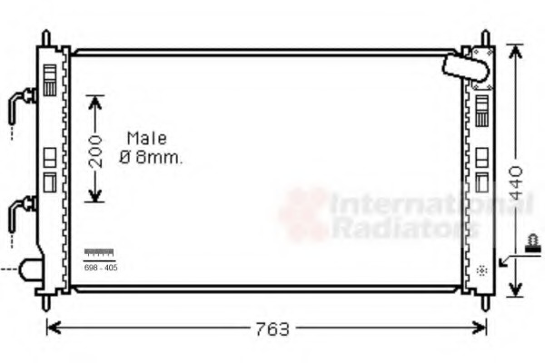 Radiator racire motor