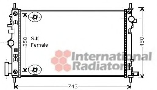 Radiator racire motor