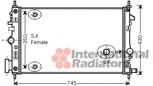 Radiator racire motor