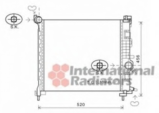 Radiator racire motor