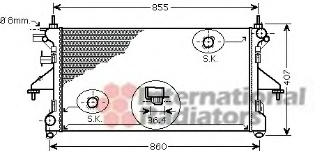 Radiator racire motor