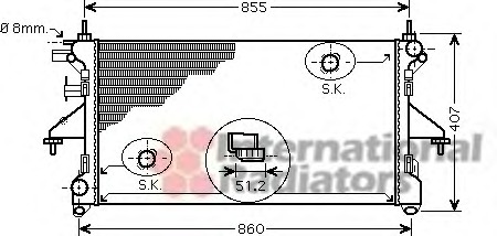 Radiator racire motor