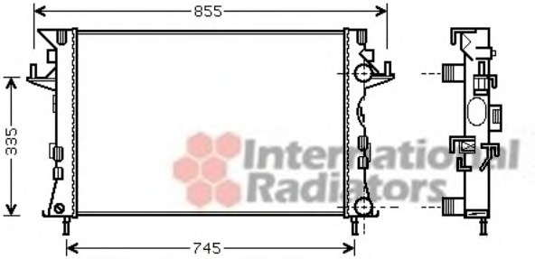 Radiator racire motor