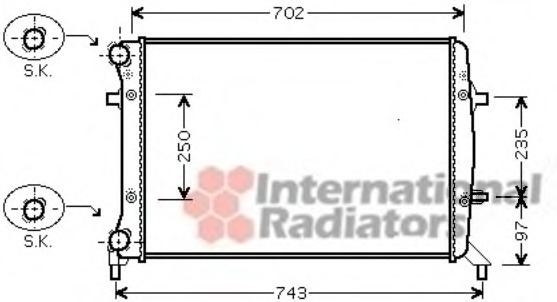 Radiator racire motor