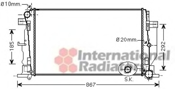 Radiator racire motor