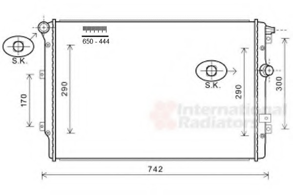 Radiator racire motor