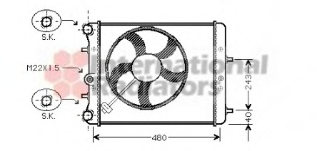 Radiator racire motor