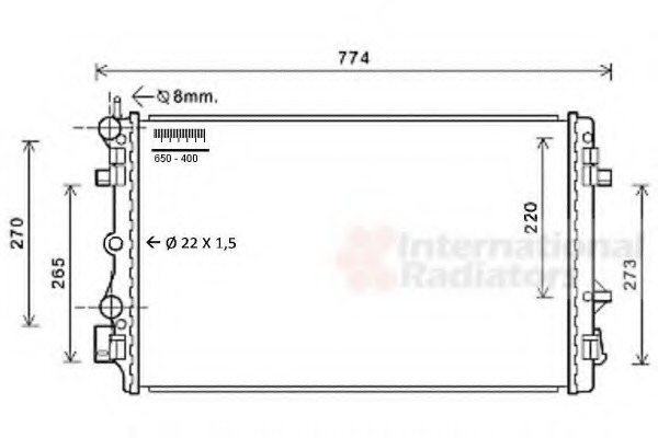 Radiator racire motor