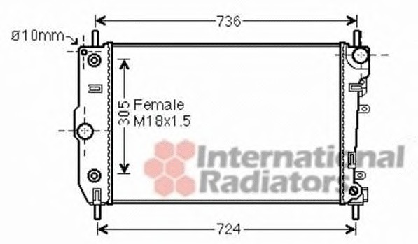 Radiator racire motor