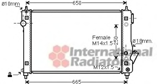 Radiator racire motor